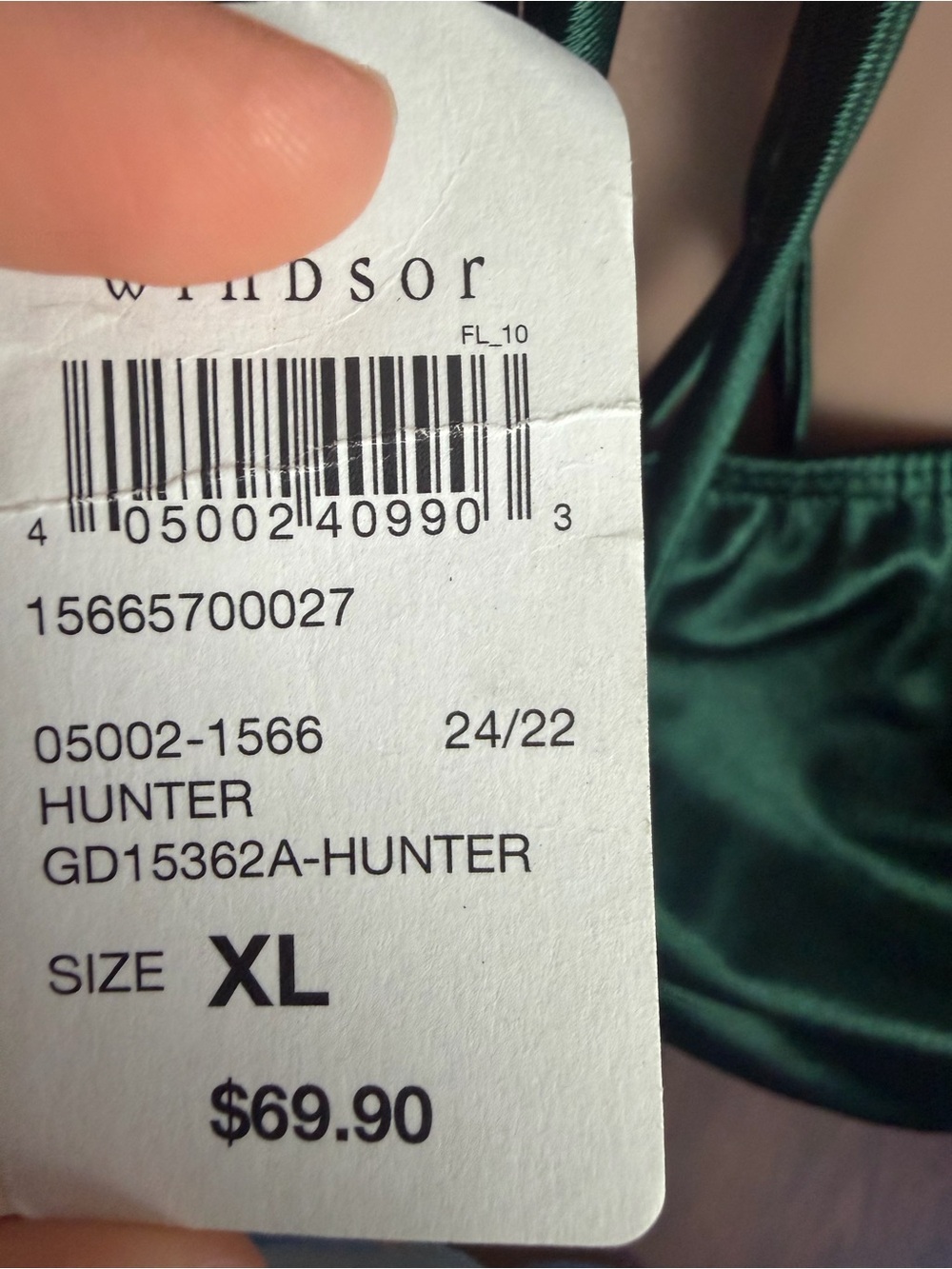 Windsor Hunter Green Satin Maxi Dress - Picture 10 of 10